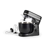 Salter Alchemy Stand Mixer - Electric Baking Whisk, 8 Speeds & Pulse Setting, 5 Litre Mixing Bowl, Planetary Mixing Action, Removable Splash Guard, Whisk, Dough Hook, Beater, Safety Lock, 1300 W