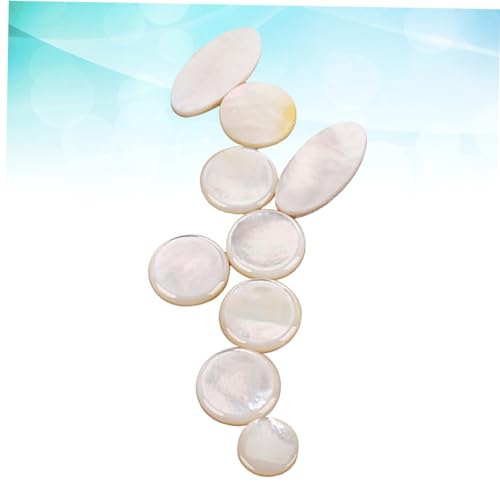 BESPORTBLE 9Pcs Shell Key Button Inlays Set for Alto Tenor Soprano Saxophones Lightweight Accessories with Glossy Finish Saxophone Decor