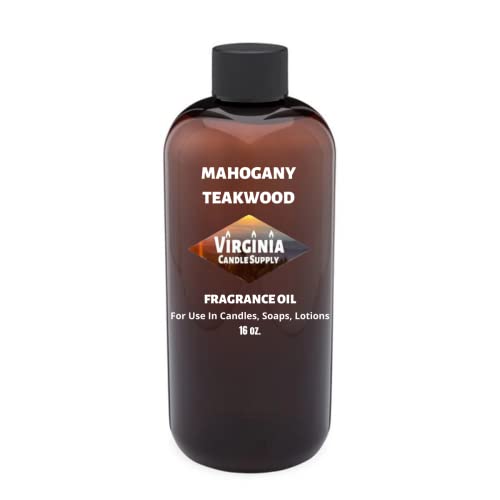 Mahogany Teakwood Type Fragrance Oil (Our Version of The Brand Name) (16 oz Bottle) for Candle Making Soap Making Tart Making Room Sprays Lotions Car Fresheners Slime Bath Bombs Warmers