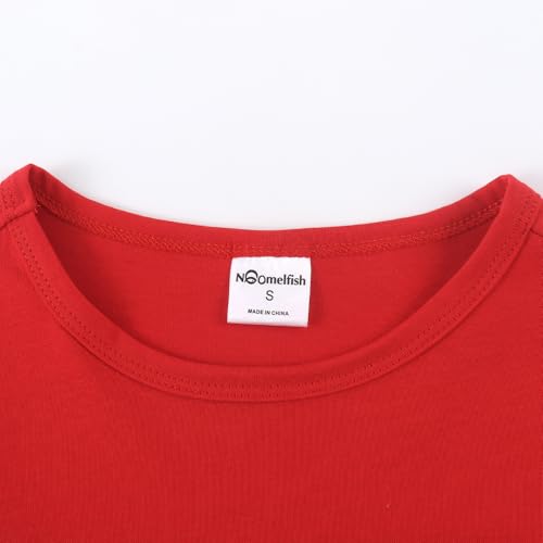 Noomelfish Girls Long Sleeve Heart Pocket T-Shirts Casual Cotton Tee Tops Blouse (5-12 Years)3