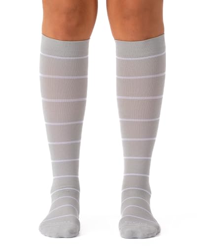 Comrad Nylon Knee High Socks - 15-20mmHg Graduated Compression Socks - Soft & Breathable Support Unisex Socks