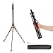 Soopho Portable Photography Light Stand Adjustable 7ft Aluminum Light Tripod Stand with 180° Reversible Leg Reversible Portable Studio Lighting Tripod ，Maximum Height 86.5“/220cm for Flsah Softboxes