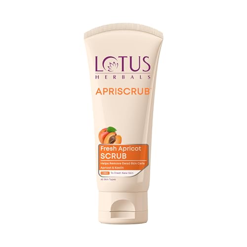 Image of Lotus Herbals Apriscrub Fresh Apricot Scrub | Natural Exfoliating Face Scrub | Chemical Free | For All Skin Types | 180g (Pack Of 2)