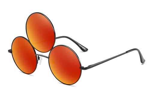 Third Eye Sunglasses Polarized Reflective Mirrored Dark Red Lens3