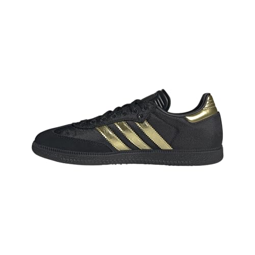adidas Unisex-Adult Cblack Goldmt Samba FMF Core BlackGold Gold met. 12 US
