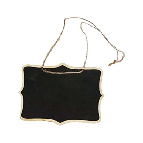 Double Side Hanging Wooden Chalkboard Mini Wood Chalkboard Labels Rectangle Blackboard Tags Massage Board Signs Spring Tree Ornaments Set Cover