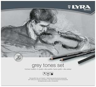 LYRA Grey and Brown tones, Lápices de Esbozo para Bellas Artes, E...