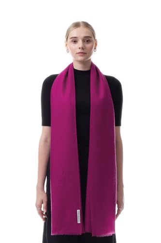100% Cashmere from Himalaya – Prestige Woven Wrap Shawl Extra Large Scarf Stole for women (Beetroot Purple) - Main Image