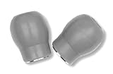 Prestige Medical Threaded Soft PVC Stethoscope Eartips, Grey, Large, 2 Count