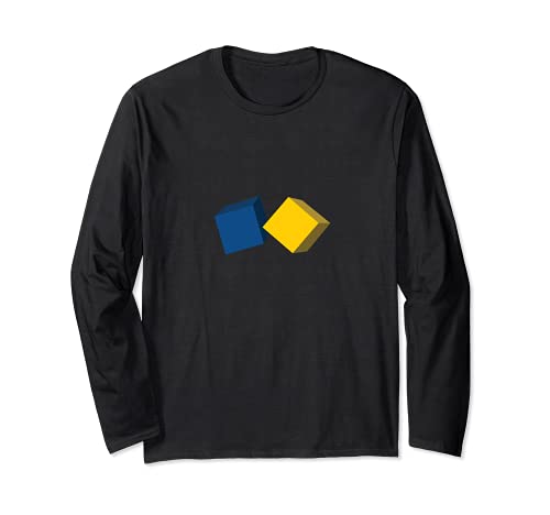 Flag Sweden Long Sleeve T-Shirt, Black