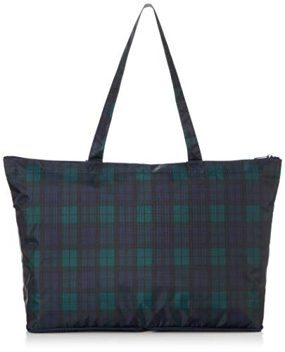 [トラベルコレクション] 折りたたみトートバッグ キャリーオン可能 TRC0401 57チェックグリーン