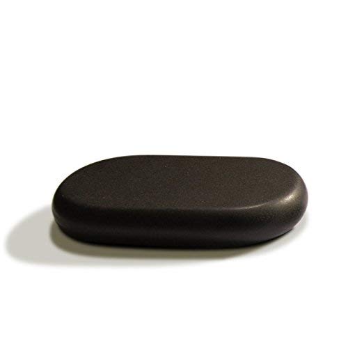 Master Massage Juego de piedras de masaje ovular grandes de basalto (XXL, 11,5 x 7,5 x 2,7 cm, 4 unidades, 100% piedra natural)