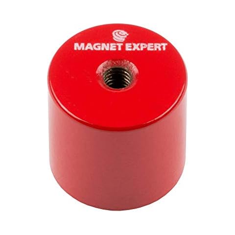 Imanes de álnico Magnet Expert de alta temperatura con agujero roscado M6 - Paquete de 4 Cover