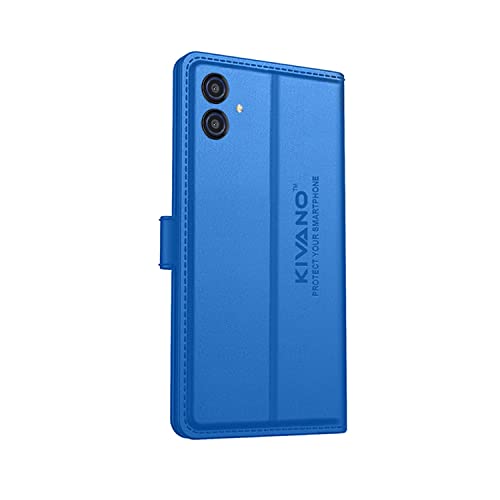 Image of Kivano Compatible With Samsung Galaxy A04 / Samsung Galaxy M04 / Samsung Galaxy F04 / Samsung Galaxy A04e Flip Cover | Leather Finish | Inside Pockets & Inbuilt Stand | Shockproof Wallet Style