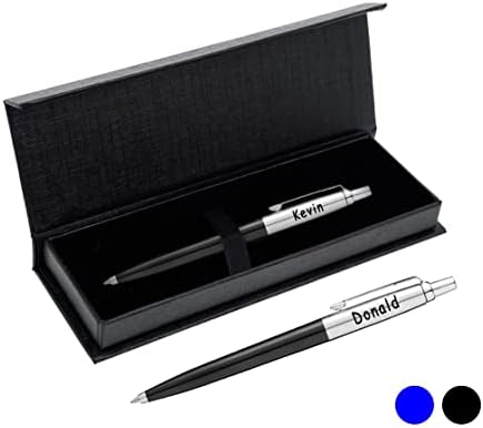 Personalised Engraved Premium Parker Jotter Stainless Steel Ballpoint Pen With Blue Ink In A - Foto 7