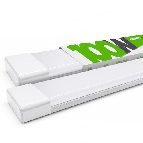 Image of LEDURE Comet 100W LED Batten Light 4 Feet | Pack of 1 | High Brightness 10000 Lumens | Cool Day White 6500K | Wall Ceiling LED Tubelight for Home, Office, Warehouse, Industrial & Commercial Spaces