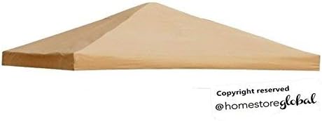 HomeStore Global Canopy Cover Replacement 3M x 3M (1 Tier) gazebo - Brown Colour