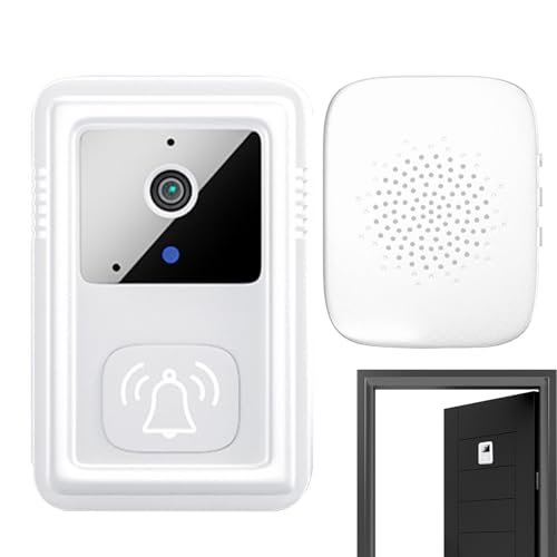 Cámara De Timbre: Timbre Visual Inteligente, Cámara De Timbre De Audio | Cámara De Timbre WiFi Inteligente, Equipo De Audio Bidireccional De Alta Definición Para Almacén De Tiendas Minoristas De Alqui