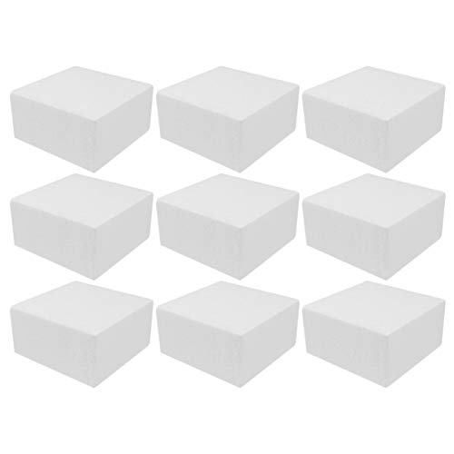 Artibetter Bloque de espuma artesanal de 24 piezas ladrillo de espuma de poliestireno cuadrado de 24 paquetes para escultura modelado manualidades y manualidades