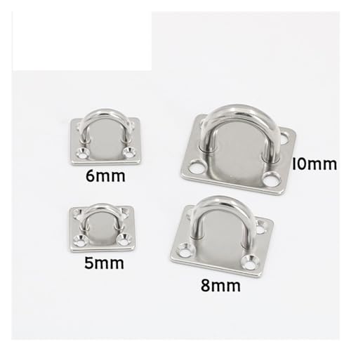 Crochets pour balançoires 6mm - Plaque œillet inox pour fixation plafond - 7