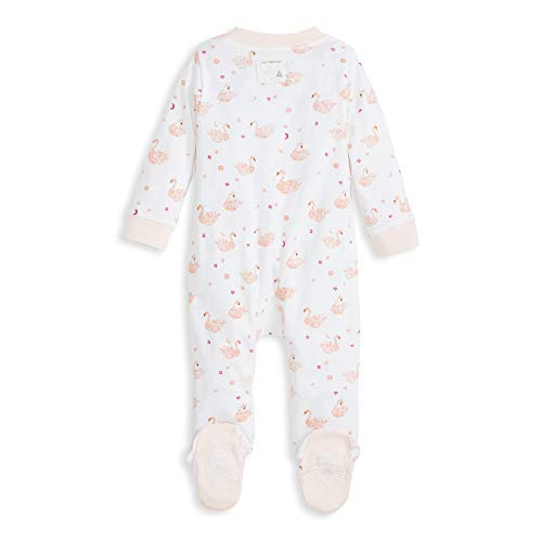Image of Burt's Bees Baby unisex-baby Sleep & Play, Organic One-piece Romper-jumpsuit Pj, Zip Front Footed Pajama