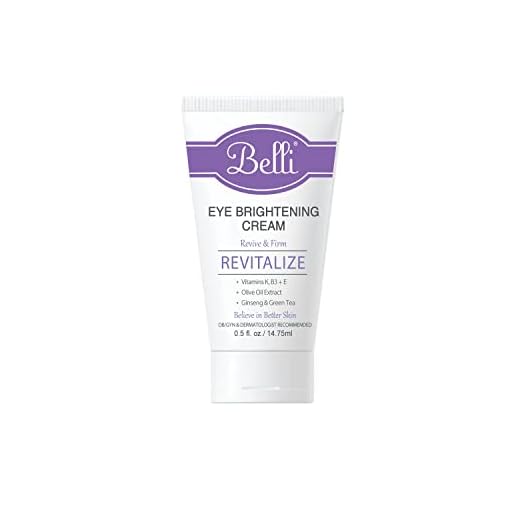 Belli Beauty Skincare Eye Brightening Cream - Eye Cream - Pregnancy Safe Skincare - Vegan Skin Treatment - Gluten-Free Skin Care Tools - Facial Care