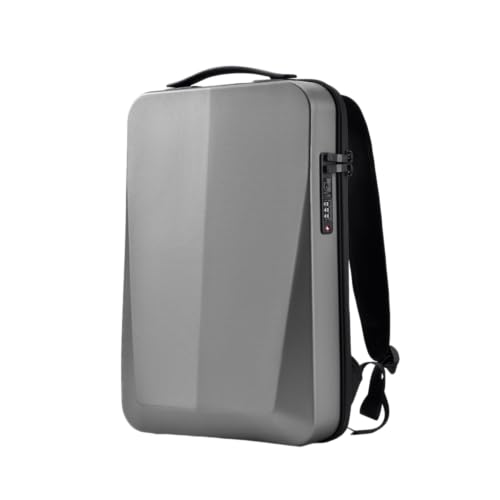 Anti Theft Backpack USB Bag for Men Hardshell Laptop Pack Trip Men's Travel Backpack Password Lock Bookbag (grey)