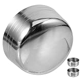 MUELODSIC 3 Tapas de Repuesto para Coctelera de Martinis de 350 Ml en Acero Inoxidable Diseño a Prueba de Fugas, Fácil Limpieza y Uso Versátil para Bares y Fiestas