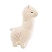 TOYMYTOY Juguetes de animales de alpaca suaves lindos juguetes de muñecas de peluche ovejas elegantes para los niños y los amantes de 24 cm (blanco)