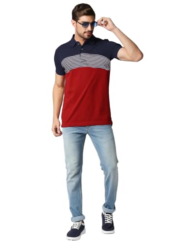 Image of LEOTUDE Men's Cotton Regular Fit T-Shirt - Plain Polo T-Shirt