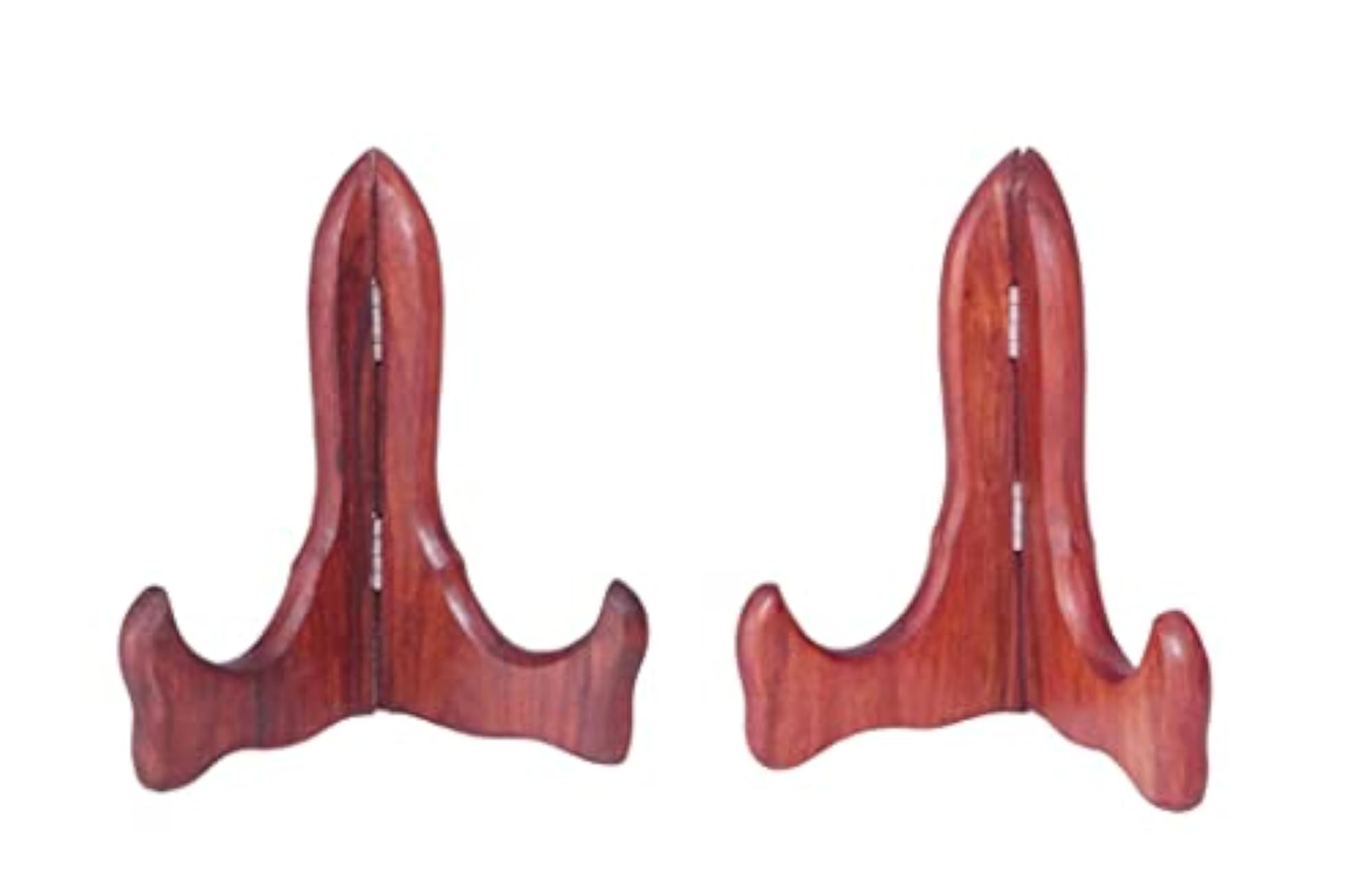 Sheesham Wooden Plate Stand Shield Easels, Set of 2