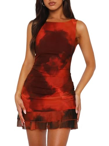 Bluetime Sunset Dress Resort Wear for Women Summer Floral Boat