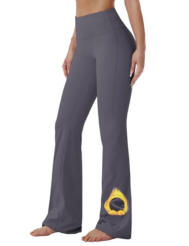 Image of BUBBLELIME 29 inch /31 inch /33 inch /35 inch /37 inch 3 Styles Women's High Waist Bootcut Yoga Pants Basic /Side Pockets Tummy Control Workout Flared