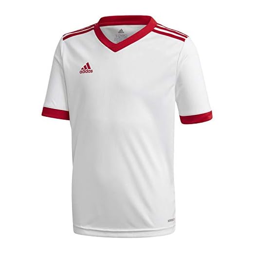 adidas Unisex barn Tabela 18 jersey tröja Vit Vit/power röd 140