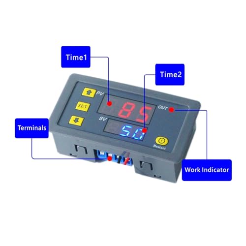 Relais temporisé numérique LED AC 110V 220V interrupteur de commande
