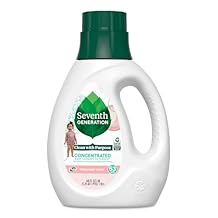 Seventh Generation Concentrated Baby Laundry Detergent, Stain Fighting Formula, Fresh Scent, 40 oz 53 Loads