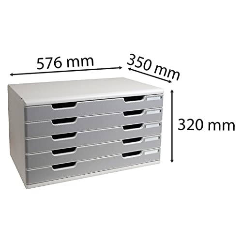 Exacompta 322041D Cassettiere, Grigio