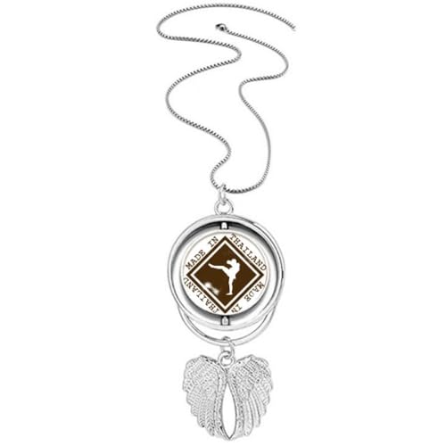 Collier avec pendentif en forme d'ailes d'ange pour femme Make In Thailand