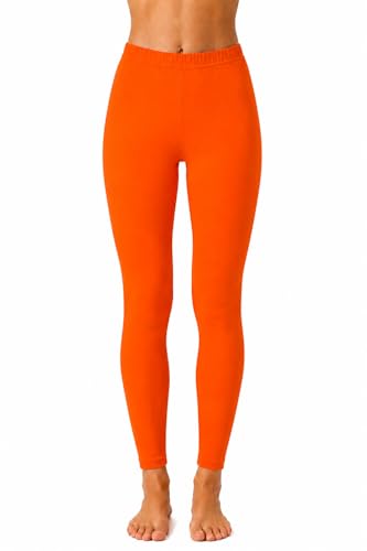 Image of Women's Cotton Lycra Ankle Length Leggings | Soft & Stretchable Everyday Wear
