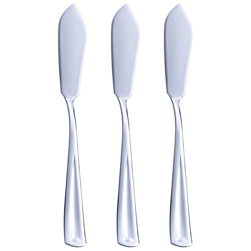 GoGeiLi Butter Spreader Knife, 8.1-inch Stainless Steel Cheese Spreader Knife, Pate Spreader Set of 3, Dishwasher Safe