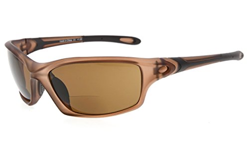 Image of Eyekepper Bifocal Sunglasses for Women Men, Rectangular Frame | Outdoor Sports Bifocal Reading Sunglass, with Readers Built in, Mens Tinted Sun Reader Bifocals, Ladies Cheater,Wrap Half Rim