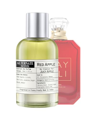 Image of Alternate Scents RED APPLE 100ml Long Lasting Perfume For Women |Strong&Long Lasting with 30% Oil Concentration|Sweet Fruity Gourmand|Fragrance From France |Made In India|