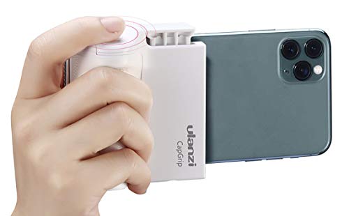 ULANZI CapGrip Smartphone Camera Shutter Remote Handle Grip with Detachable Wireless Remote Control for iPhone Samsung Google OnePlus Phones Video/Photo Shooting