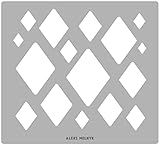 Aleks Melnyk No.202 Metal Diamond Template, Diamond Stencil, Art Diamond Tool, Isometric Drawing Template, Lapidary, Cabochons, Jewelry Templates Diamond, Geometric Ruler