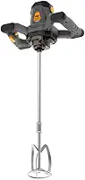 Misturador Argamassa Tinta 110V 1800W WAP - 6 Velocidades, Encaixe Rosca M14, Alças Emborrachadas