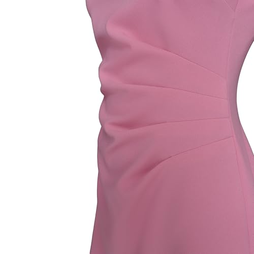 Image of KARL LAGERFELD Short Ruched Sleeve Jewel Neck Sheath Mini Dress