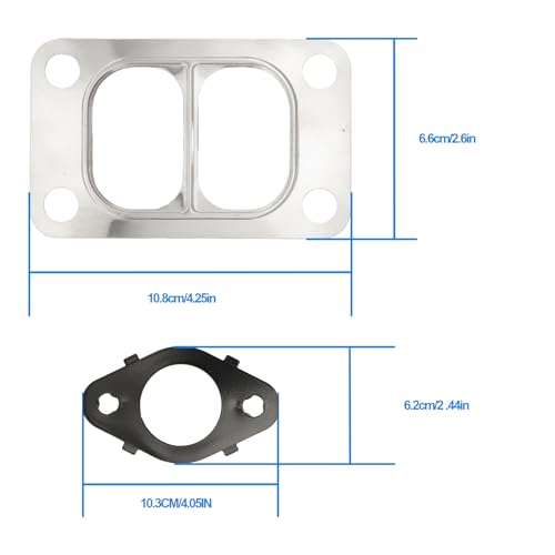 Image of Exhaust Manifold Gaskets Stud Nut Kit for Cummins 5.9L,6.7L 24V 1998-2019 1045986 1045985 1045987