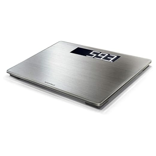 Soehnle Style Sense Safe Digitale weegschaal voor 300 personen, met extra groot LCD-scherm, weegschaal met anti-vingerafdrukcoating, platte personenweegschaal