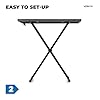 Vonyx DBE100 compact mobile DJ booth package with free carry bag and integrated laptop stand, a portable DJ stand solution for mobile gigs, parties, weddings, and professional events #3