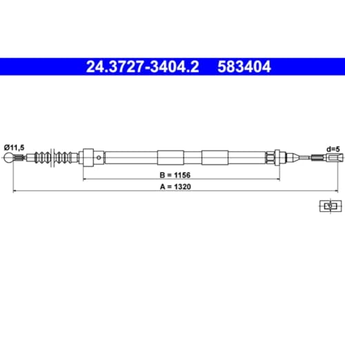 Ate 24.3727-3404.2 recambio de servofreno fiable 2